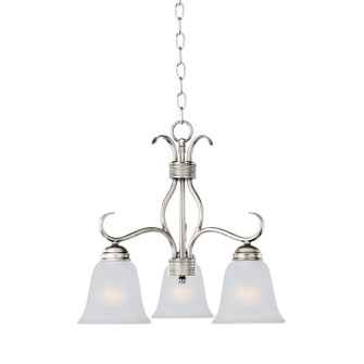 Basix Three Light Chandelier in Satin Nickel (16|10122FTSN)