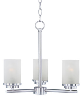 Corona Three Light Chandelier in Satin Nickel (16|10203FTSN)