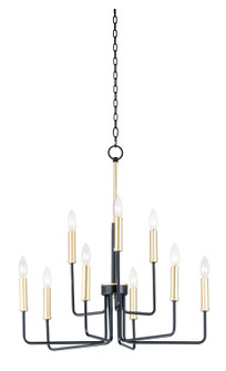 Sullivan Nine Light Chandelier in Black / Gold (16|10257BKGLD)