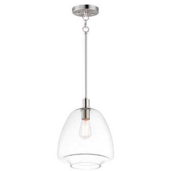 Babylon One Light Pendant in Satin Nickel (16|11116CLSN)