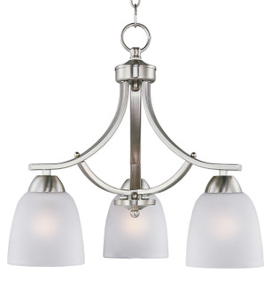 Axis Three Light Chandelier in Satin Nickel (16|11223FTSN)