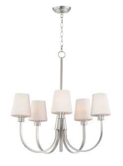 Shelter Five Light Chandelier in Satin Nickel (16|11825SWSN)