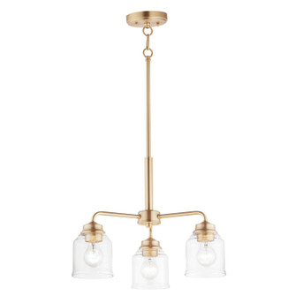 Acadia Three Light Semi-Flush Mount/Chandelier in Heritage (16|12260CDHR)