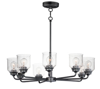 Acadia Eight Light Chandelier in Black (16|12268CDBK)