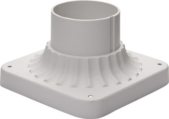 Outdoor Essentials - 200x Outdoor Essentials Cast Pier Mount in White (16|2001WT) Outdoor Essentials - 200x Outdoor Essentials Cast Pier Mount in White (16|2001WT)