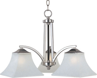 Aurora Three Light Chandelier in Satin Nickel (16|20094FTSN)