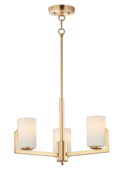 Dart Three Light Chandelier in Satin Brass (16|21285SWSBR)