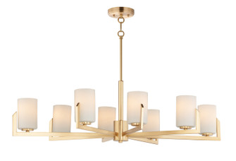 Dart Eight Light Chandelier in Satin Brass (16|21288SWSBR)