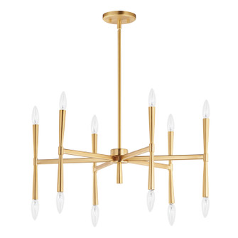 Rome 12 Light Chandelier in Satin Brass (16|24626SBR)