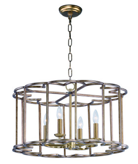 Helix Four Light Chandelier in Bronze Fusion (16|24736BZF)