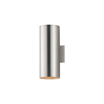 Outpost Two Light Outdoor Wall Lantern in Brushed Aluminum (16|26103AL)