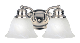 Malaga Two Light Bath Vanity in Satin Nickel (16|2687MRSN)