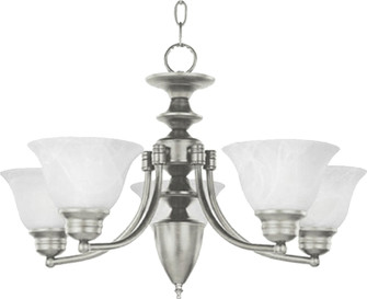 Malaga Five Light Chandelier in Satin Nickel (16|2699MRSN)