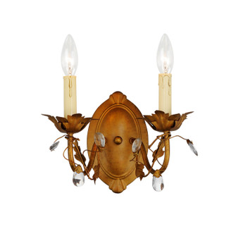 Elegante Two Light Wall Sconce in Etruscan Gold (16|2857EG)