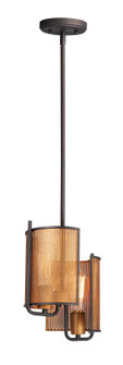 Caspian Two Light Pendant in Oil Rubbed Bronze / Antique Brass (16|31219OIAB)