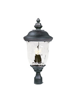 Carriage House DC Three Light Outdoor Pole/Post Lantern in Oriental Bronze (16|3420WGOB)