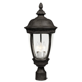 Knob Hill DC Three Light Outdoor Pole/Post Lantern in Sienna (16|3460CDSE)