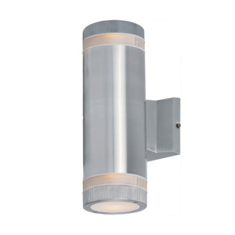 Lightray Two Light Outdoor Wall Lantern in Brushed Aluminum (16|6112AL)