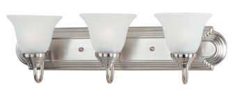 Essentials - 801x Three Light Bath Vanity in Satin Nickel (16|8013FTSN)