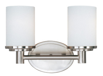 Cylinder Two Light Bath Vanity in Satin Nickel (16|9052SWSN)