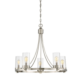 Mchan Five Light Chandelier in Brushed Nickel (446|M10018BN)