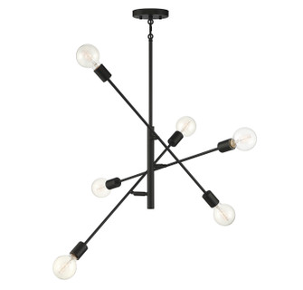 Six Light Chandelier in Matte Black (446|M10084MBK)