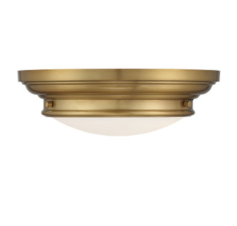 Two Light Flush Mount in Natural Brass (446|M60063NB)