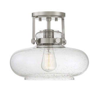 One Light Semi-Flush Mount in Brushed Nickel (446|M60064BN)