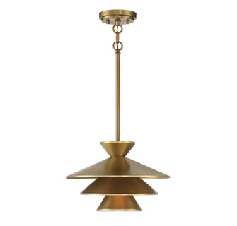 One Light Pendant in Natural Brass (446|M70096NB)