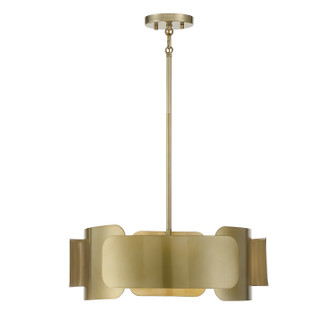 Four Light Pendant in Burnished Brass (446|M70117BB)