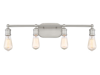 Mbath Four Light Bathroom Vanity Light in Brushed Nickel (446|M80013BN)