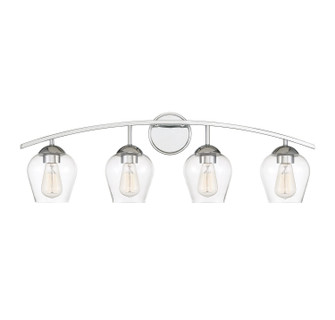 Mbath Four Light Bathroom Vanity Light in Chrome (446|M80033CH)