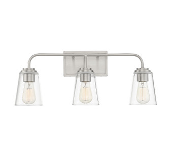 Mbath Three Light Bathroom Vanity in Brushed Nickel (446|M80044BN)