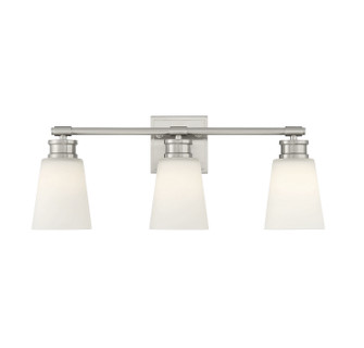 Three Light Bathroom Vanity Light in Brushed Nickel (446|M80055BN)