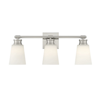 Three Light Bathroom Vanity in Brushed Nickel (446|M80055BN)