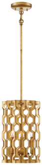 Coronade Three Light Mini Pendant in Pandora Gold Leaf (29|N6770-293)