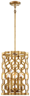 Coronade Four Light Pendant in Pandora Gold Leaf (29|N6771-293)