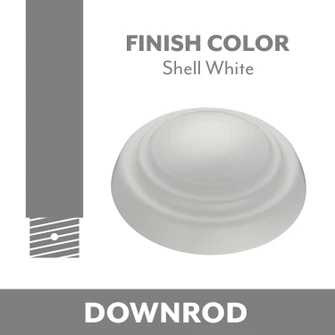 Minka Aire Down Rod in Shell White (15|DR548-SWH)