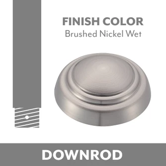 Minka Aire Down Rod in Brushed Nickel Wet (15|DR560-BNW)