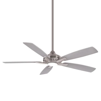 Dyno 52''Ceiling Fan in Brushed Nickel With Silver Blades (15|F1000-BN/SL)