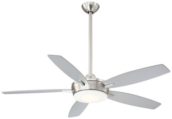 Espace 52''Ceiling Fan in Brushed Nickel W/ Silver (15|F690L-BN/SL)