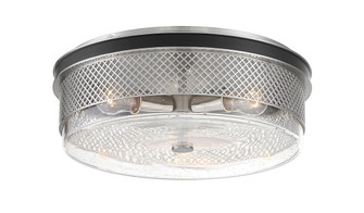 Cole's Crossing Three Light Flush Mount in Coal w/Brushed Nickel (7|1059-691)