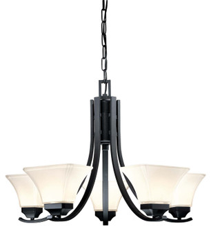 Agilis Five Light Chandelier in Black (7|1815-66)