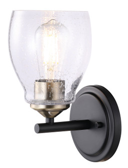 Winsley One Light Wall Lamp in Coal And Stained Brass (7|2431-878)