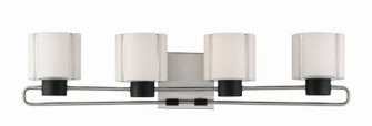 Waverly Plaza Bath Four Light Bath in Brushed Nickel w/Coal (7|2464-691)