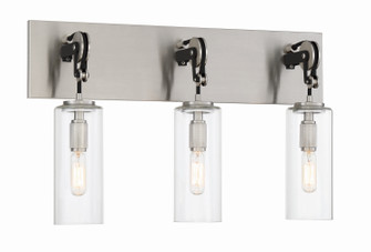 Pullman Junction Three Light Bath in Coal w/Brushed Nickel (7|2893-691)