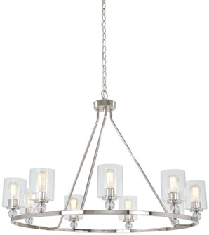 Studio 5 Nine Light Chandelier in Polished Nickel (7|3087-613)