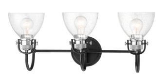 Monico Three Light Bath in Matte Black And Polished Nickel (7|3363-572)