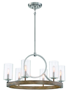 Country Estates Six Light Chandelier in Brush Nickel (7|4015-280)