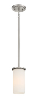 Haisley One Light Pendant / Semi Flush in Brushed Nickel (7|4090-84)